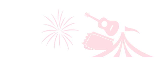 fireworks, guitar, top of tent, and ticket